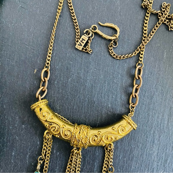 Vanessa Mooney x FP Gold & Turquoise Necklace - Picture 4 of 8